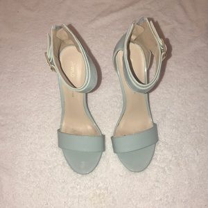 Beautiful pastel sandal heels